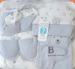 Gray-white baby7 PCS set