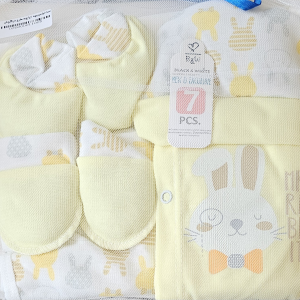 Lemon-white baby7 PCS set