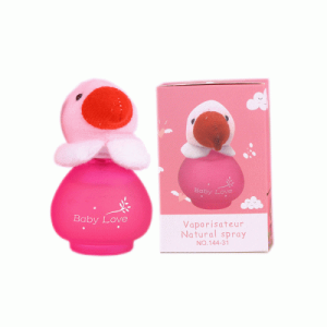 عطر کودک طرح پرنده صورتی